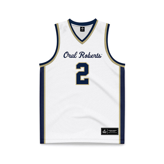 Oral Roberts - NCAA Women's Basketball : Gentry Baldwin - White Basketball Jersey