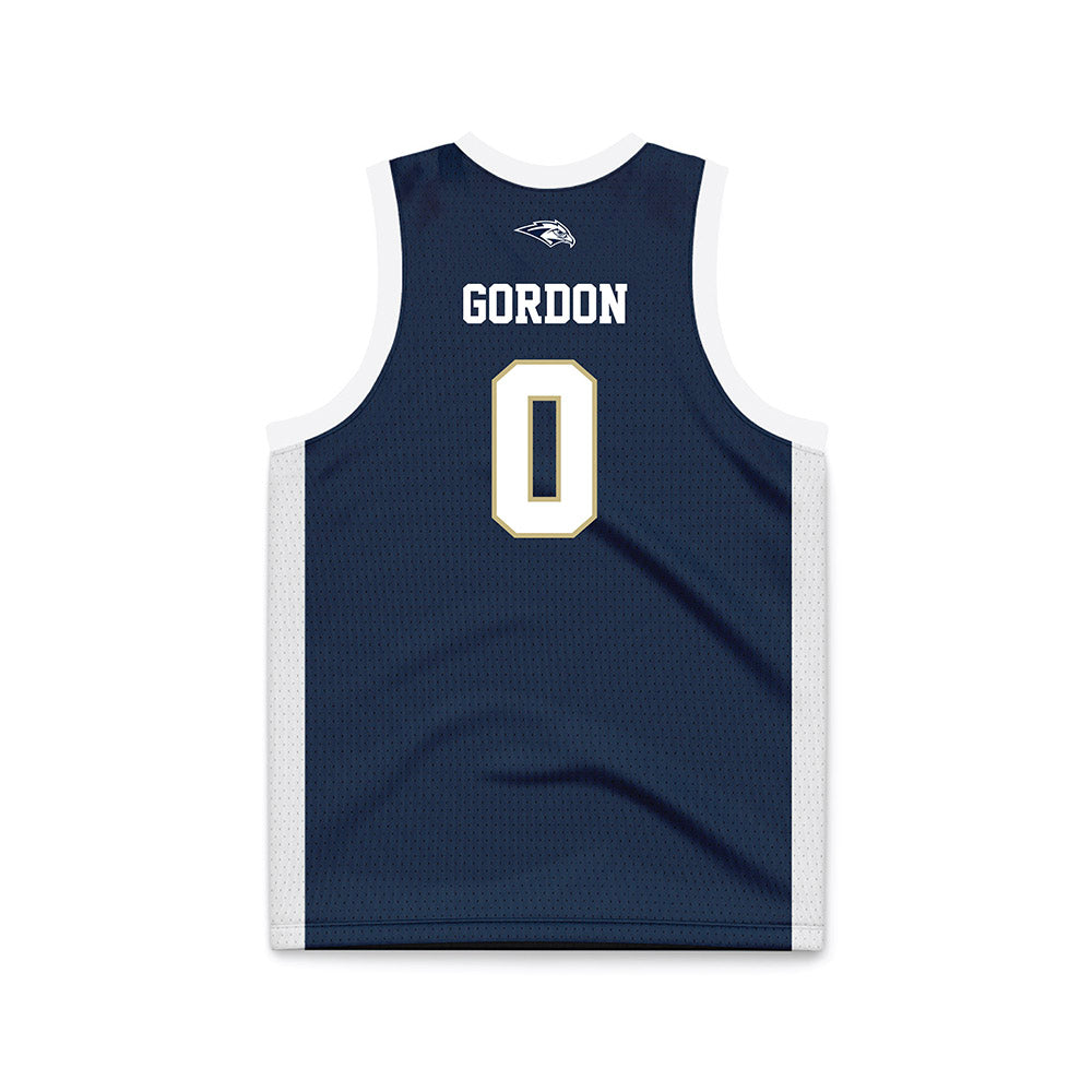 Oral Roberts - NCAA Women's Basketball : Ari Gordon - Navy Basketball Jersey-1