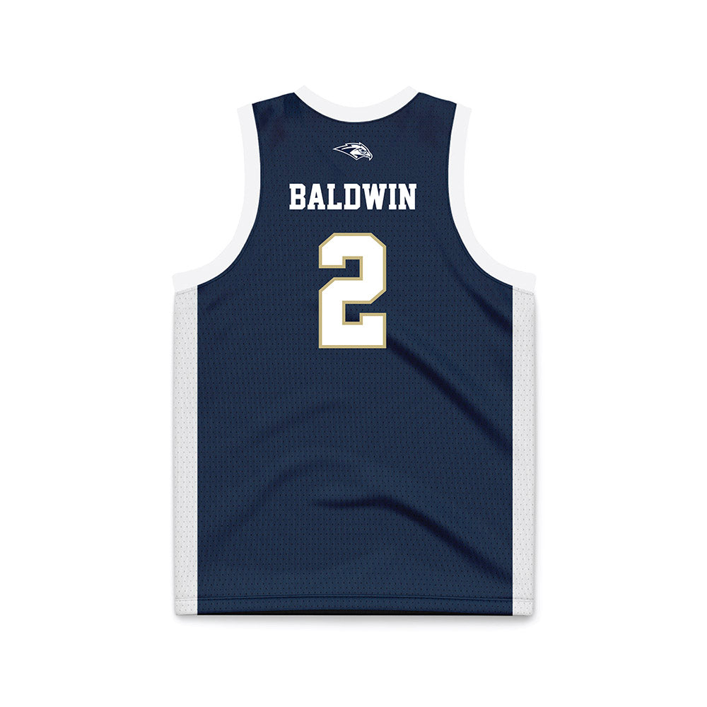 Oral Roberts - NCAA Women's Basketball : Gentry Baldwin - Navy Basketball Jersey
