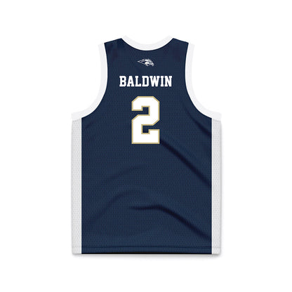 Oral Roberts - NCAA Women's Basketball : Gentry Baldwin - Navy Basketball Jersey