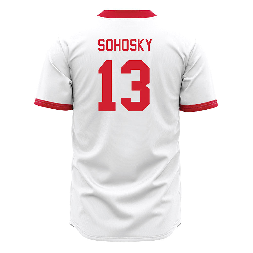 Miami of Ohio - NCAA Baseball : Zac Sohosky - White Jersey-1