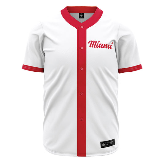Miami of Ohio - NCAA Baseball : Colin Canterbury - White Jersey-0