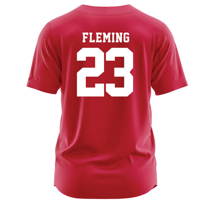 Miami of Ohio - NCAA Softball : Mia Fleming - Red Jersey-1