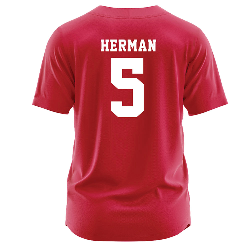 Miami of Ohio - NCAA Softball : Molly Herman - Red Jersey-1