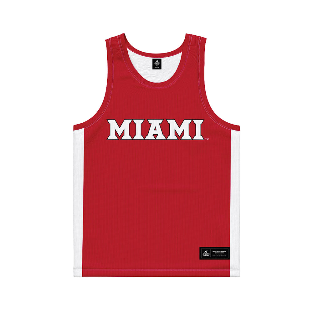 Miami of Ohio - NCAA Women's Field Hockey : Jilly Lawn - Red Basketball Jersey-0