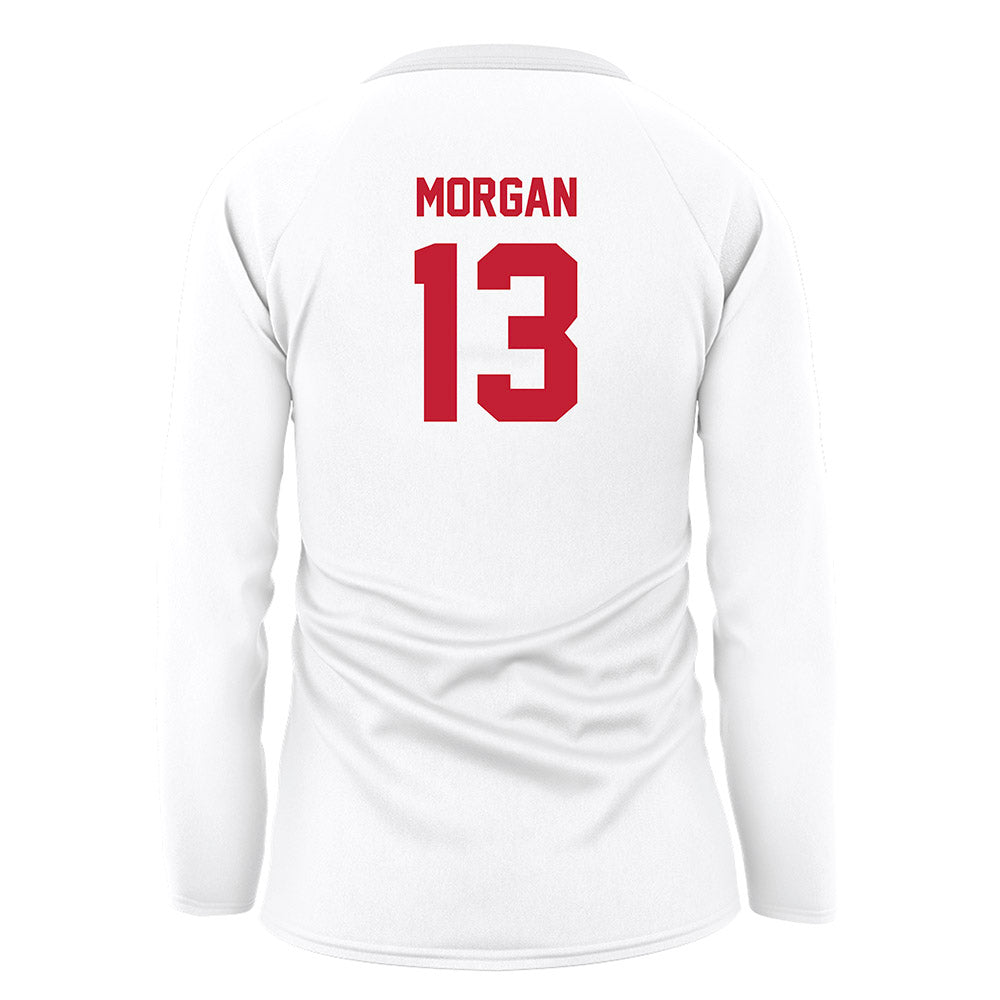 Miami of Ohio - NCAA Women's Volleyball : Emily Morgan - White Volleyball Jersey-1