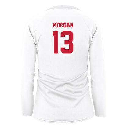 Miami of Ohio - NCAA Women's Volleyball : Emily Morgan - White Volleyball Jersey-1