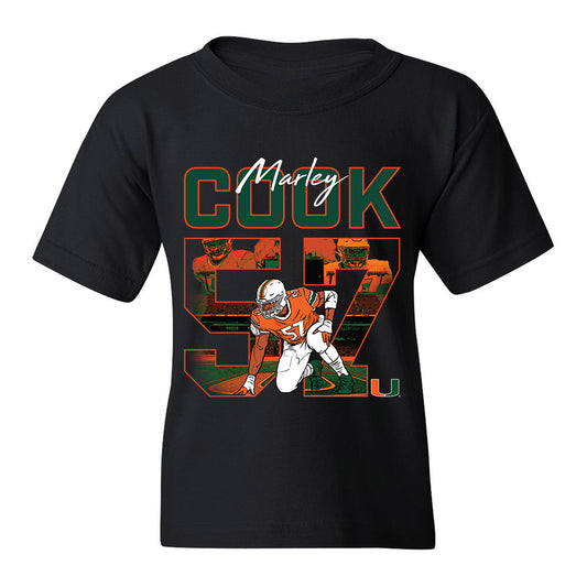 Miami - NCAA Football : Marley Cook - Youth T-Shirt