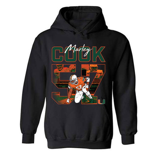 Miami - NCAA Football : Marley Cook - Hooded Sweatshirt