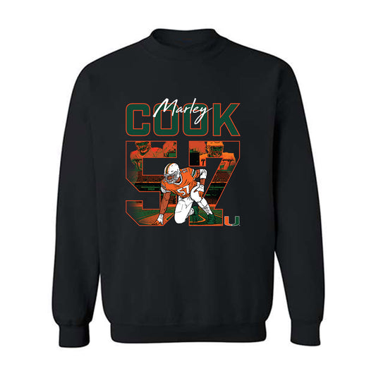 Miami - NCAA Football : Marley Cook - Crewneck Sweatshirt