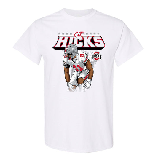 Ohio State - NCAA Football : CJ Hicks - T-Shirt Player Collage