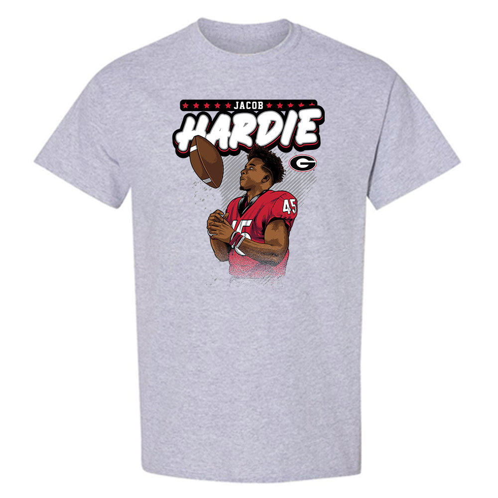 Georgia - NCAA Football : Jacob Hardie - Individual Caricature T-Shirt-0