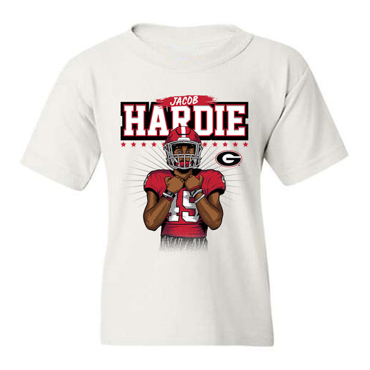 Georgia - NCAA Football : Jacob Hardie - Individual Caricature Youth T-Shirt-0