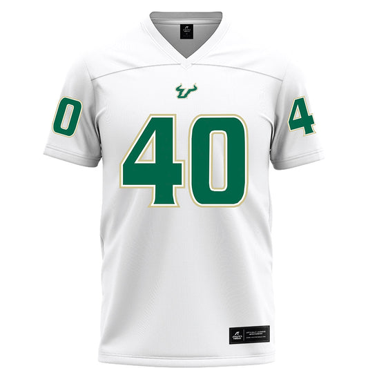 USF - NCAA Football : Jacob Merrifield - White Football Jersey-0