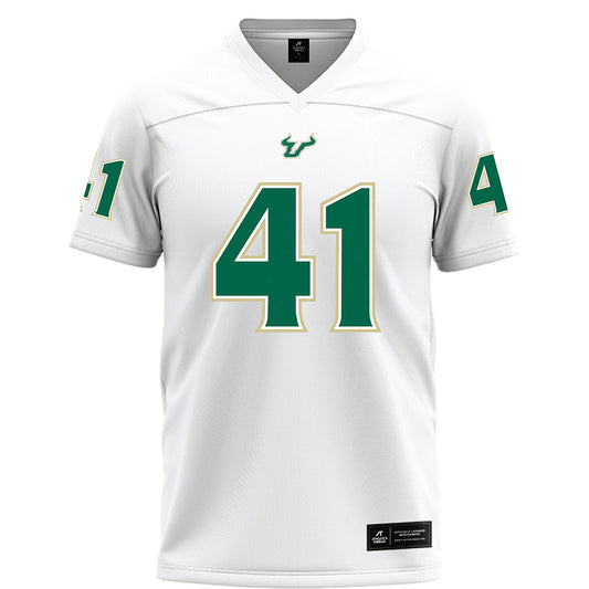 USF - NCAA Football : George Brown - White Football Jersey