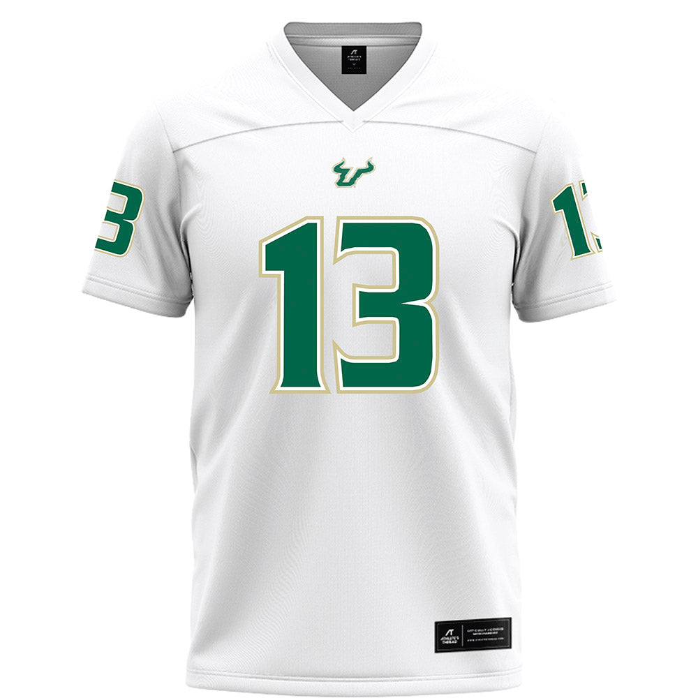 USF - NCAA Football : Kajuan Banks - White Football Jersey