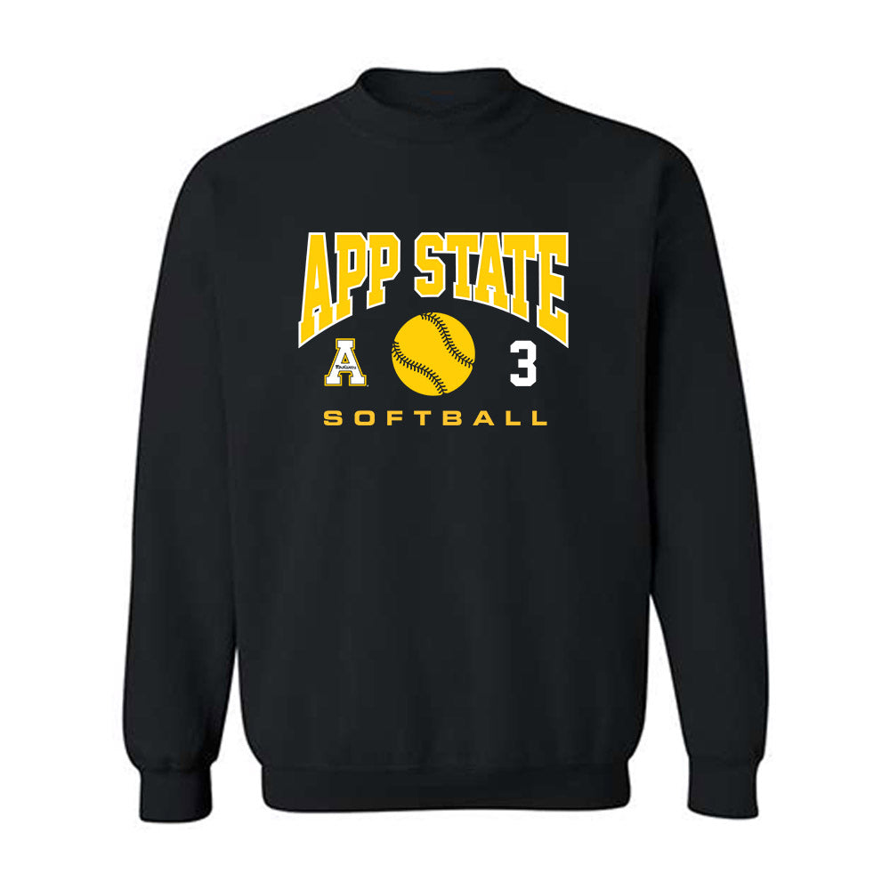 App State - NCAA Softball : Kendall Bradshaw - Sport Shersey Crewneck Sweatshirt-0
