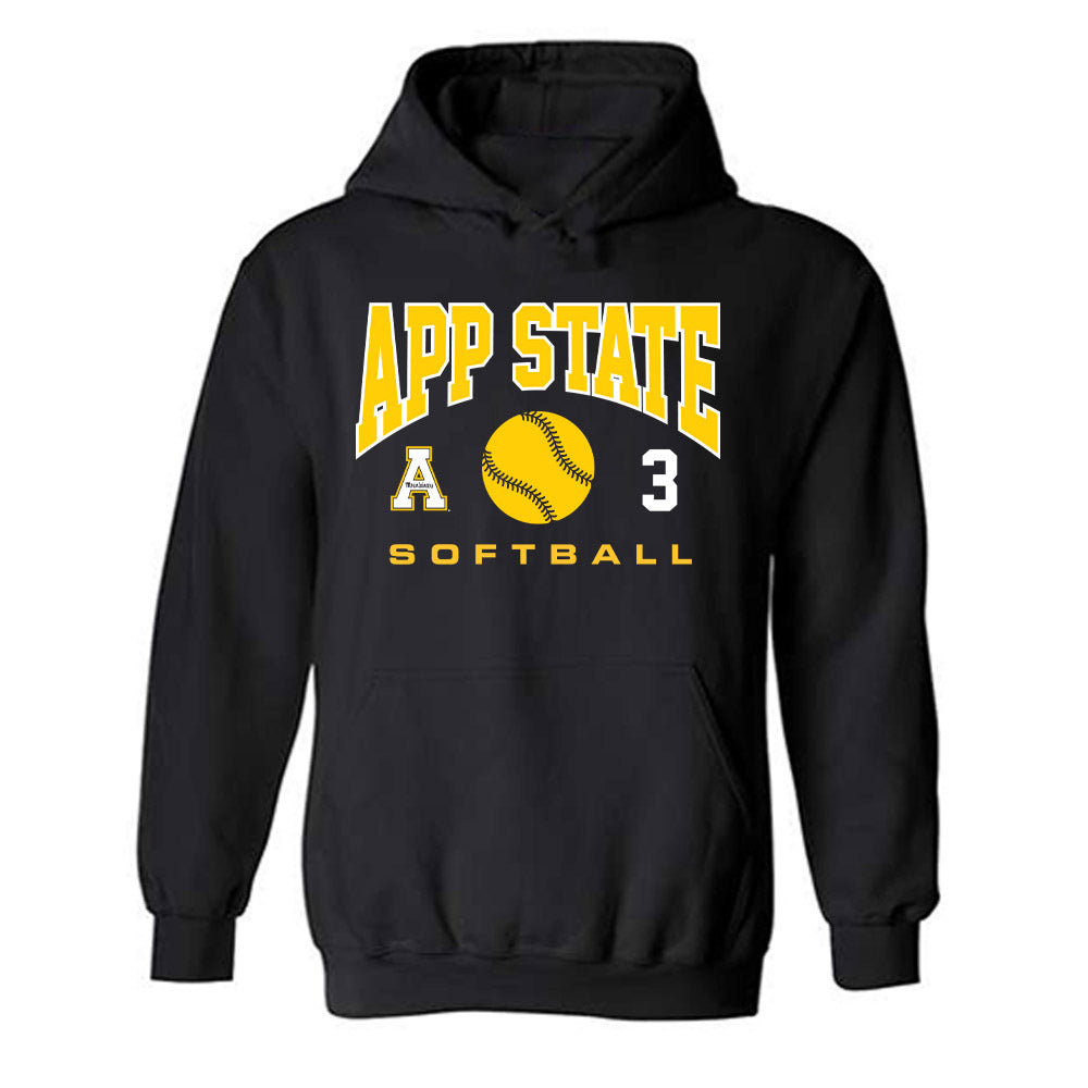App State - NCAA Softball : Kendall Bradshaw - Sport Shersey Hooded Sweatshirt-0