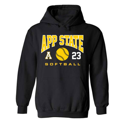 App State - NCAA Softball : Grace Taylor - Sport Shersey Hooded Sweatshirt-0