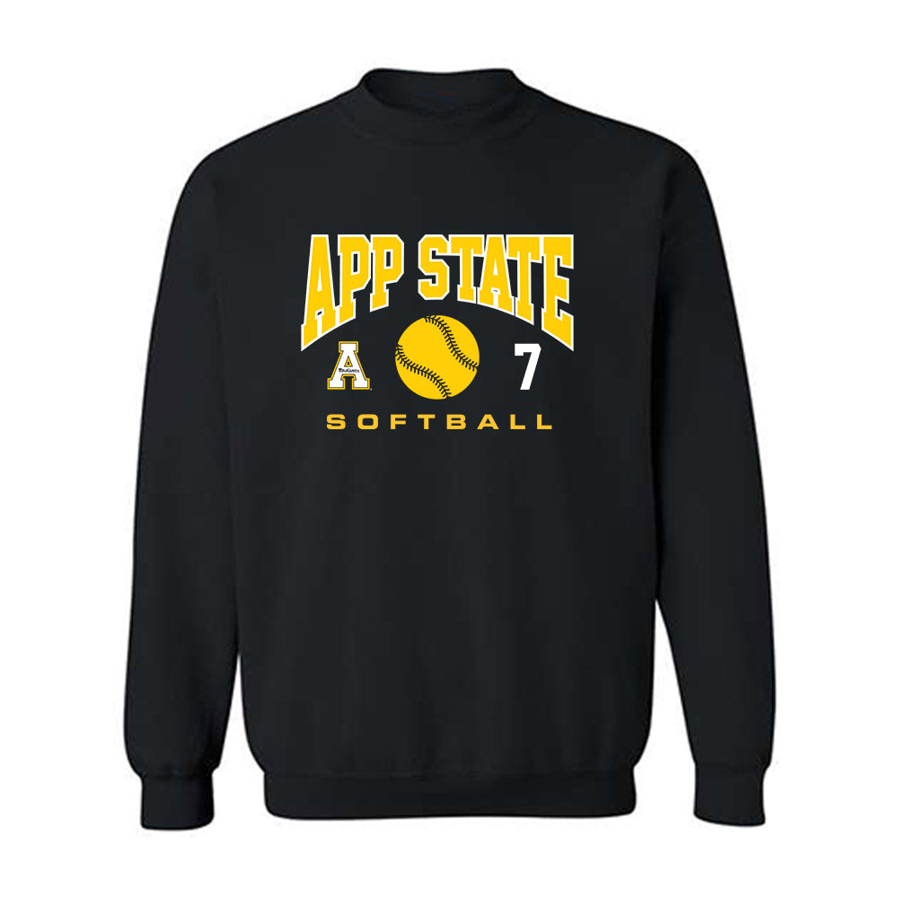 App State - NCAA Softball : Mollie Bulla - Sport Shersey Crewneck Sweatshirt-0