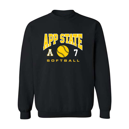App State - NCAA Softball : Mollie Bulla - Sport Shersey Crewneck Sweatshirt-0