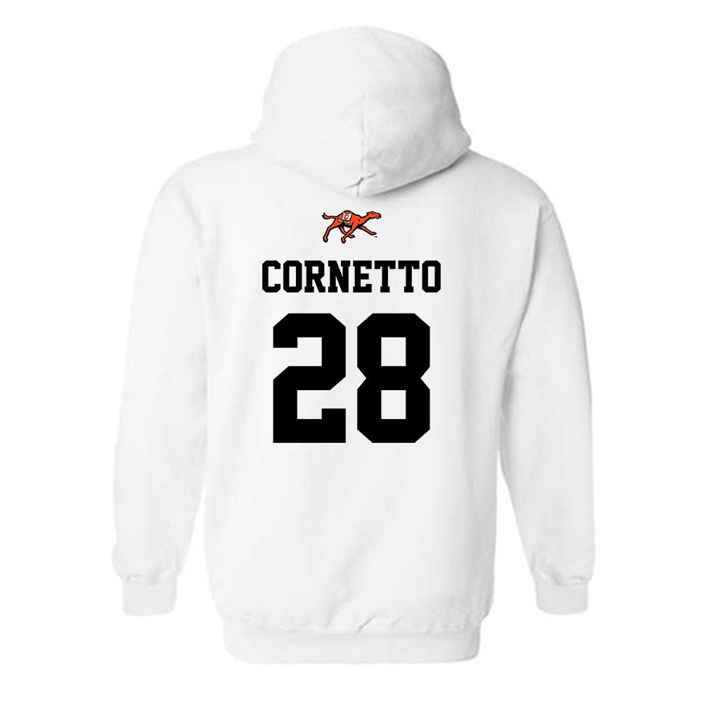 Campbell - NCAA Softball : Hannah Cornetto - Sports Shersey Hooded Sweatshirt-1