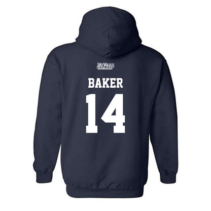 DePaul - NCAA Softball : Gwen Baker - Sports Shersey Hooded Sweatshirt-1