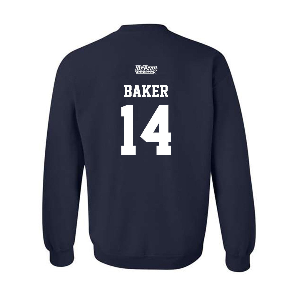DePaul - NCAA Softball : Gwen Baker - Sports Shersey Crewneck Sweatshirt-1