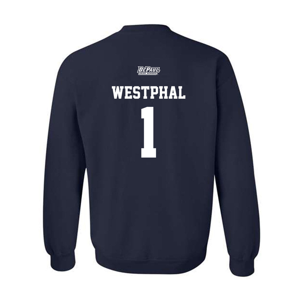 DePaul - NCAA Softball : Kailie Westphal - Sports Shersey Crewneck Sweatshirt-1