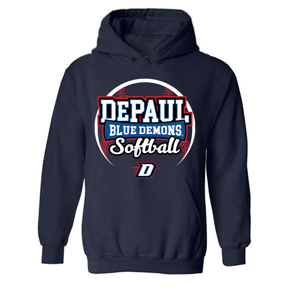 DePaul - NCAA Softball : Kelly Beaupre - Sports Shersey Hooded Sweatshirt-0