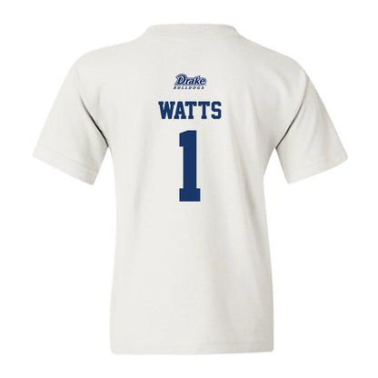 Drake - NCAA Softball : Natalee Watts - Youth T-Shirt-1