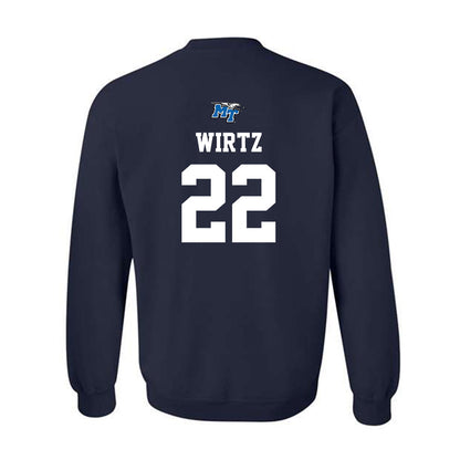 MTSU - NCAA Baseball : Jalen Wirtz - Sports Shersey Crewneck Sweatshirt