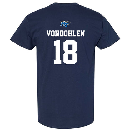 MTSU - NCAA Baseball : Brett Vondohlen - Sports Shersey T-Shirt-1