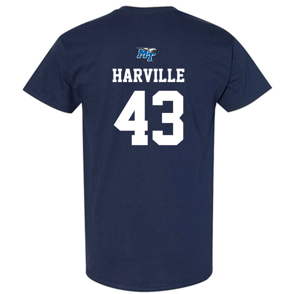 MTSU - NCAA Baseball : Ryder Harville - Sports Shersey T-Shirt-1