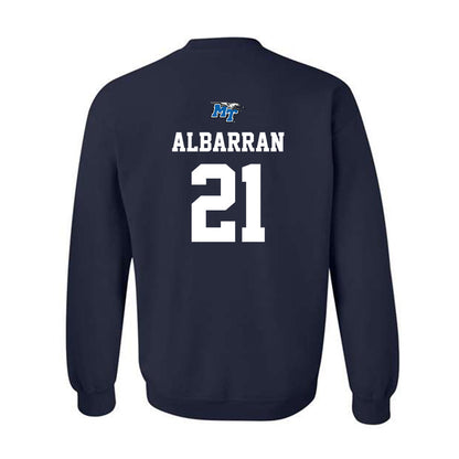 MTSU - NCAA Baseball : Abel Albarran - Sports Shersey Crewneck Sweatshirt-1