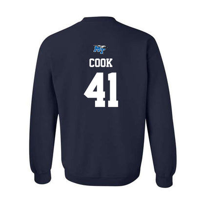 MTSU - NCAA Baseball : Calvin Cook - Sports Shersey Crewneck Sweatshirt