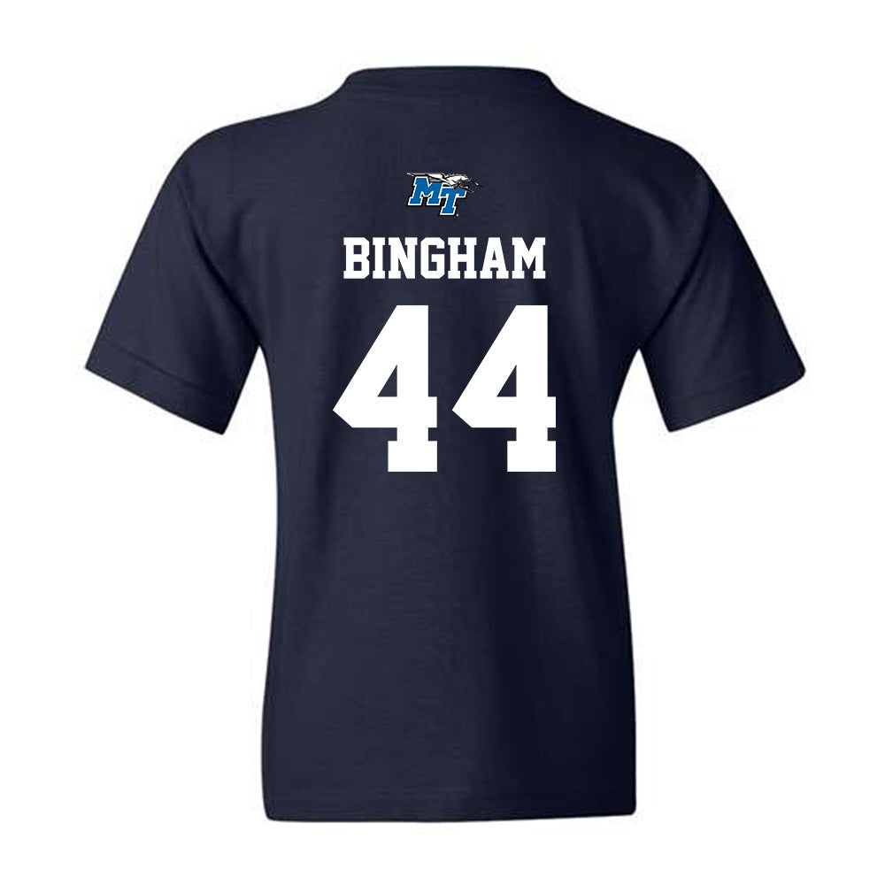 MTSU - NCAA Baseball : Logan Bingham - Sports Shersey Youth T-Shirt