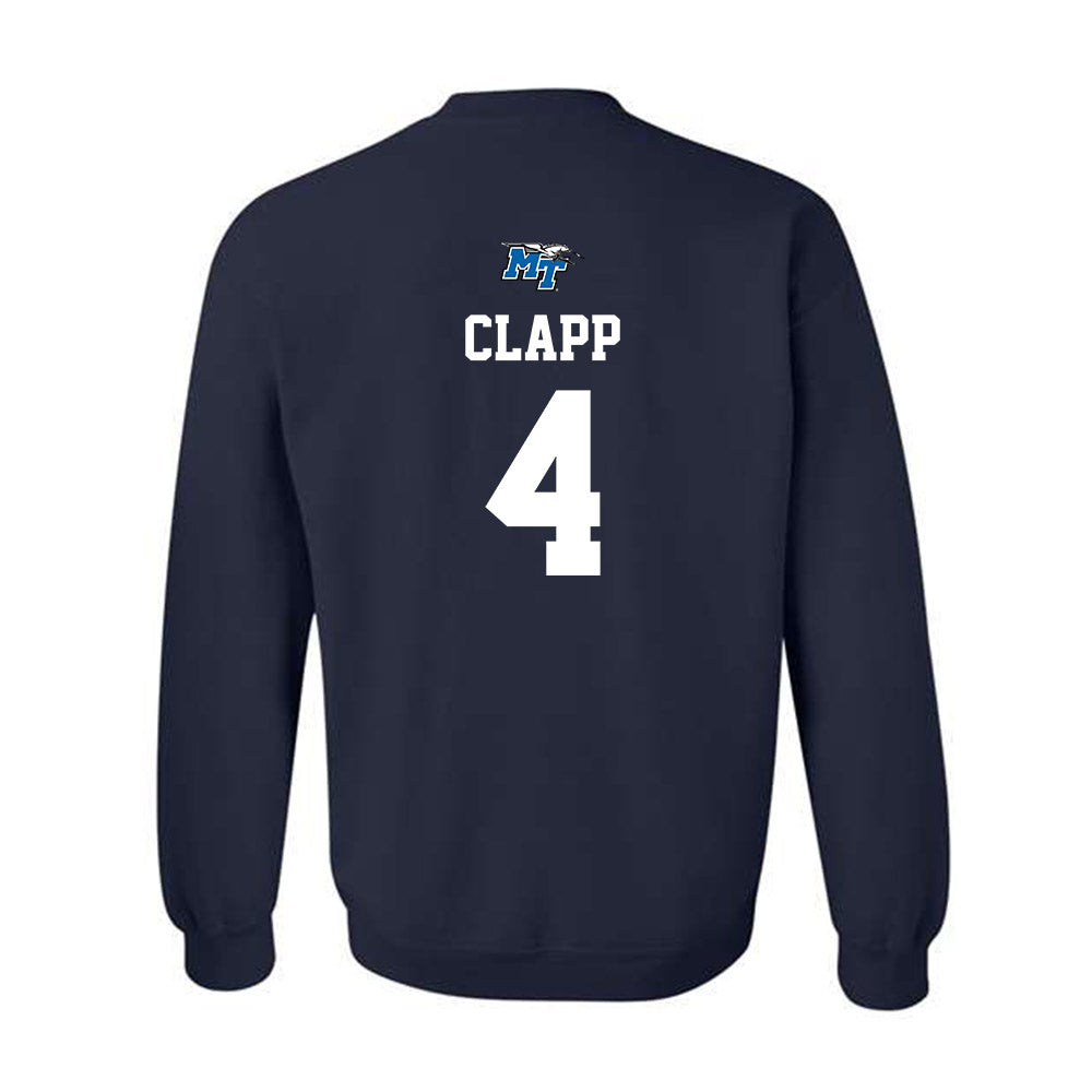 MTSU - NCAA Baseball : Cooper Clapp - Sports Shersey Crewneck Sweatshirt