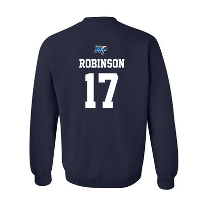 MTSU - NCAA Baseball : Ethan Robinson - Sports Shersey Crewneck Sweatshirt-1