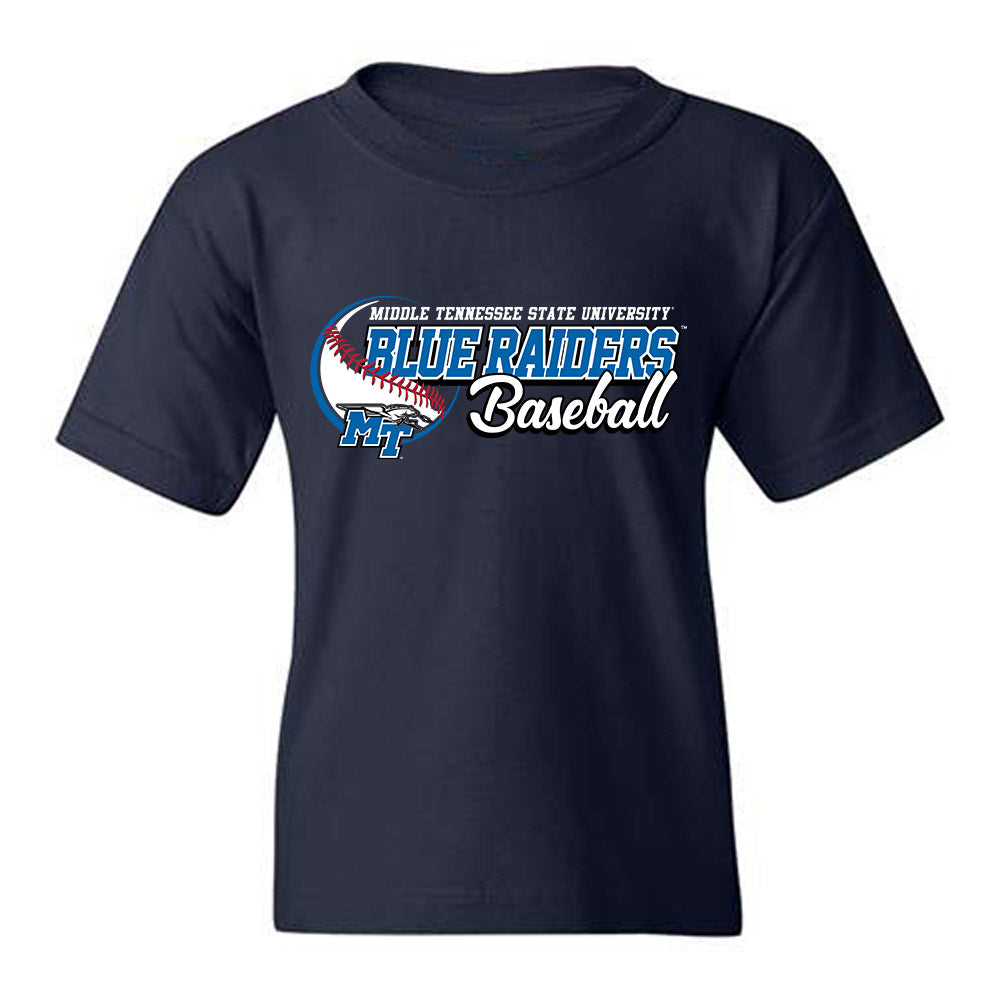MTSU - NCAA Baseball : Matthew Porchas - Sports Shersey Youth T-Shirt-0