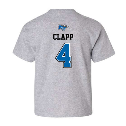 MTSU - NCAA Baseball : Cooper Clapp - Sports Shersey Youth T-Shirt