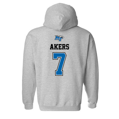 MTSU - NCAA Baseball : Layne Akers - Sports Shersey Hooded Sweatshirt