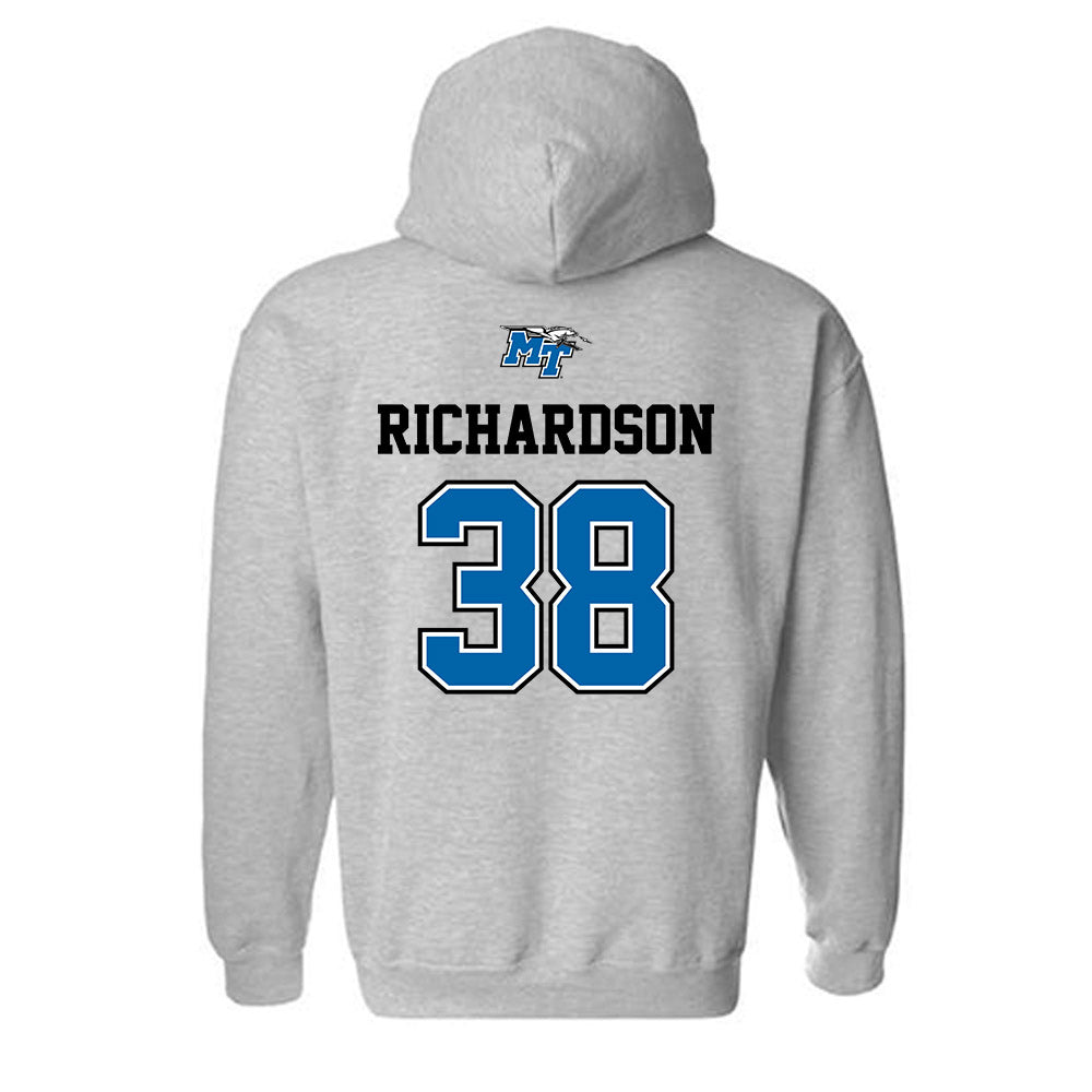 MTSU - NCAA Baseball : Drew R Richardson - Sports Shersey Hooded Sweatshirt