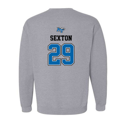 MTSU - NCAA Baseball : Landon Sexton - Sports Shersey Crewneck Sweatshirt-1