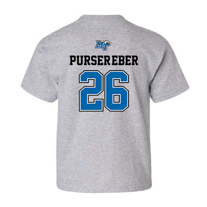 MTSU - NCAA Baseball : Braeden Purser-Eber - Sports Shersey Youth T-Shirt