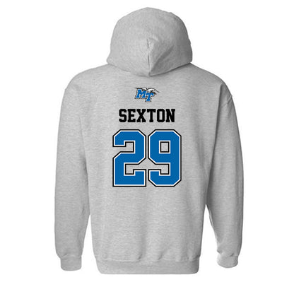 MTSU - NCAA Baseball : Landon Sexton - Sports Shersey Hooded Sweatshirt-1