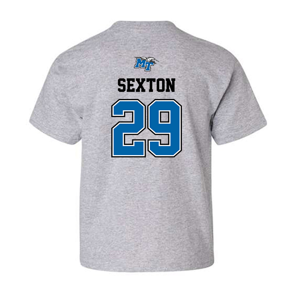 MTSU - NCAA Baseball : Landon Sexton - Sports Shersey Youth T-Shirt-1