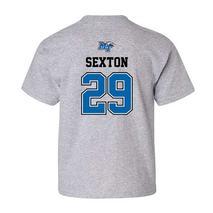 MTSU - NCAA Baseball : Landon Sexton - Sports Shersey Youth T-Shirt-1