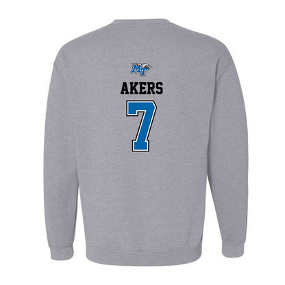 MTSU - NCAA Baseball : Layne Akers - Sports Shersey Crewneck Sweatshirt