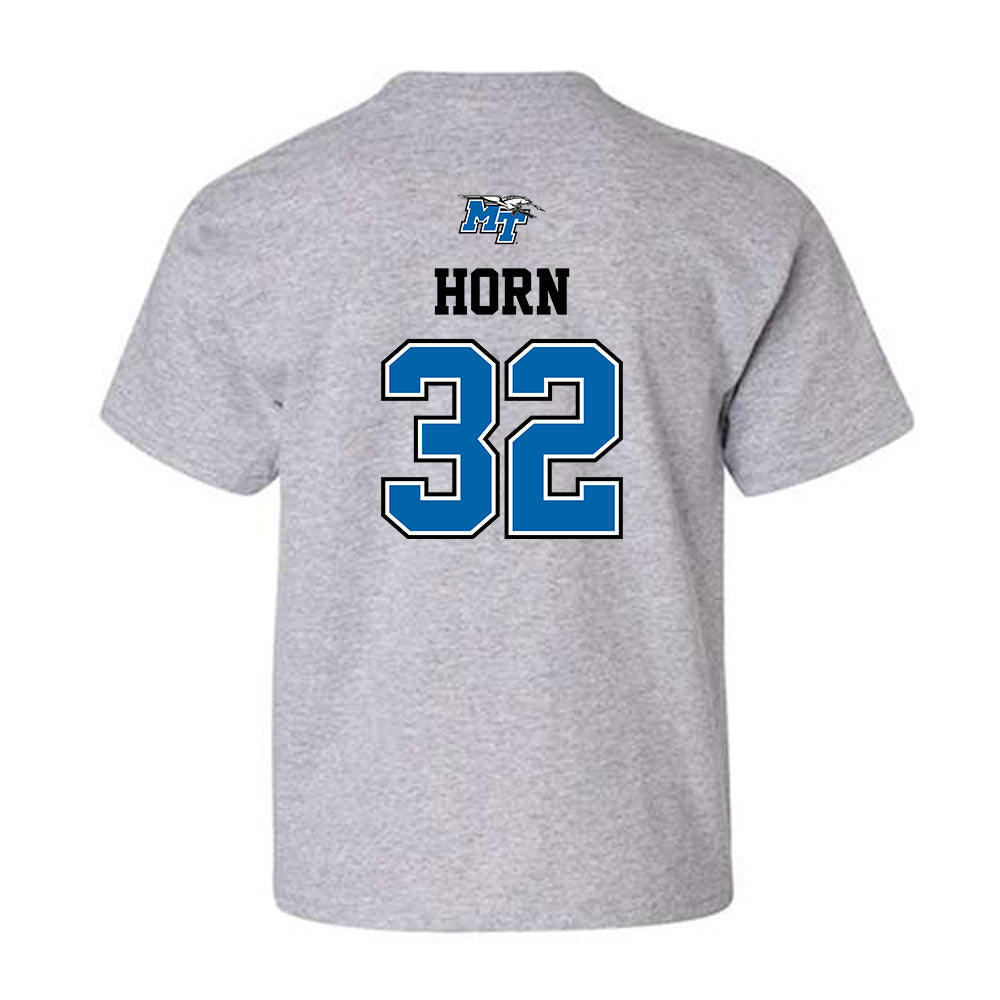 MTSU - NCAA Baseball : Drew Horn - Sports Shersey Youth T-Shirt-1